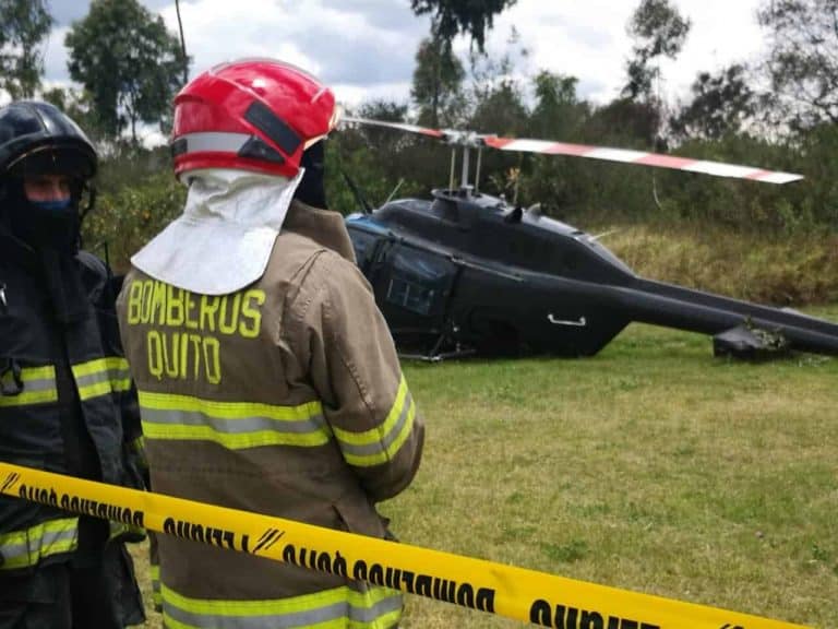 Helicóptero de las FF.AA se accidentó en Itchimbía