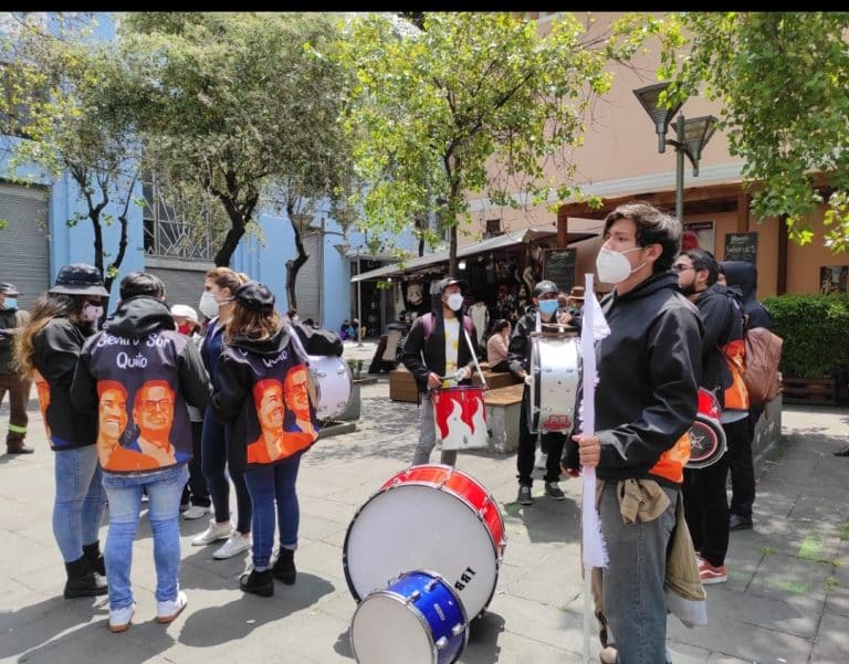Rabascall asistió a la Maratón de las culturas y compartió una mañana de mucho sol y arte