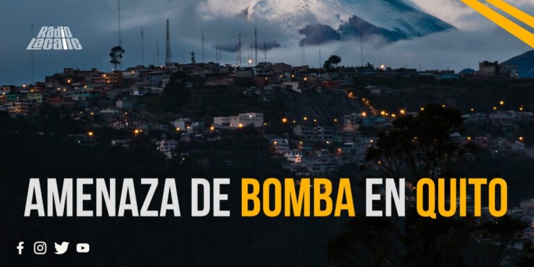 Un hombre secuestra a una persona y amenaza con activar una bomba en Quito