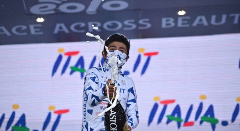 Cepeda campeón de los jóvenes y segundo en la general del Giro di Sicilia