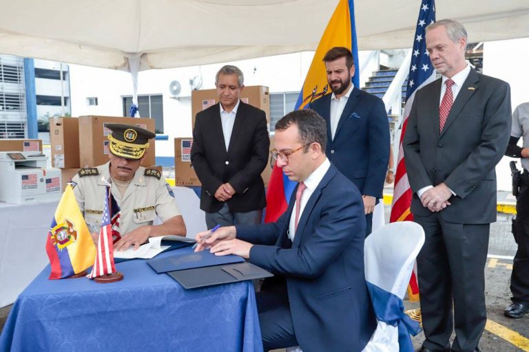 Policía Nacional recibió donativo de la Embajada de Estados Unidos