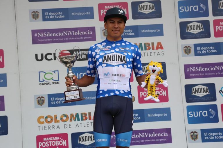 Montenegro es el «Rey de la Montaña» y el mejor ecuatoriano en la Vuelta a Colombia