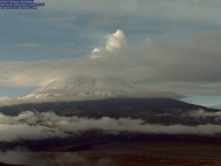Volcán Cotopaxi se reactiva: autoridades prohíben ingreso de turistas