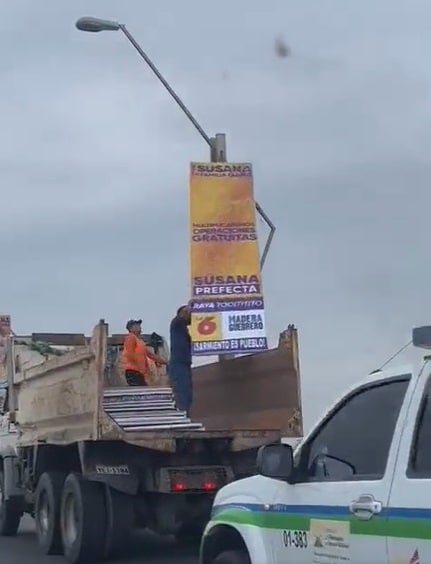 Autoridades retiran campaña anticipada de prefecta Susana González