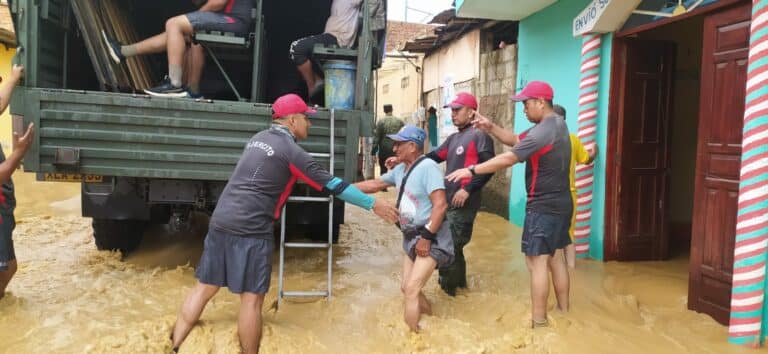 Santa Rosa, en el Oro, afectada por inundaciones