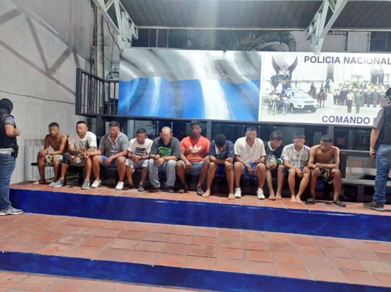 11 detenidos por enfrentamiento armado en Yaguachi