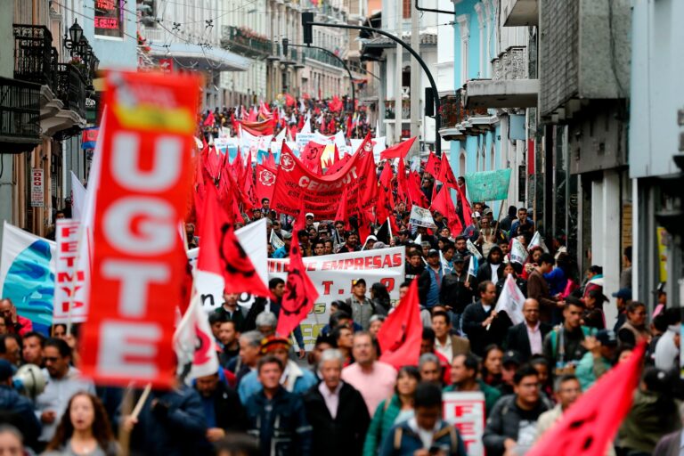 Marchas por el 1 de Mayo se desarrollarán en Quito y Guayaquil