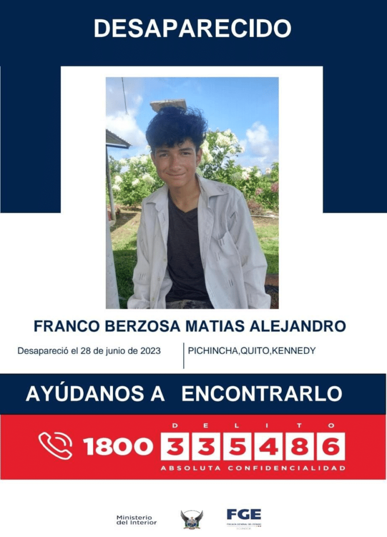 Joven desapereció en la Kennedy, norte de Quito