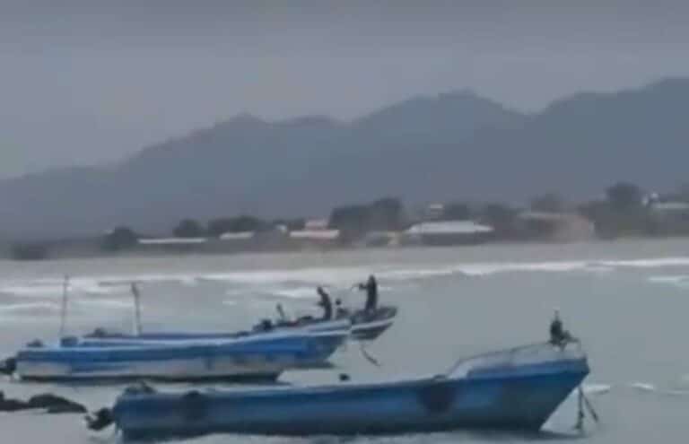 Balacera en un puerto de Santa Elena quedó registrado en video