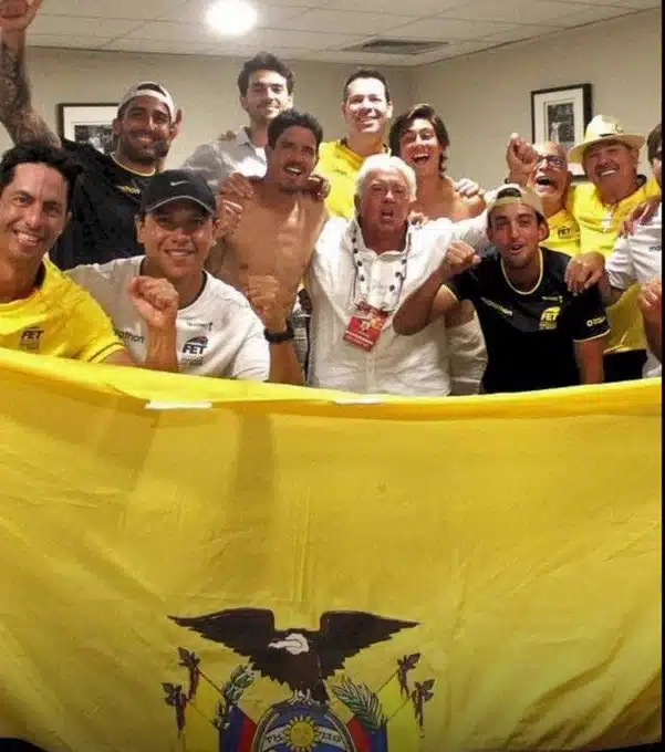 El cuñado de Lasso reapareció en el triunfo de un torneo de tenis