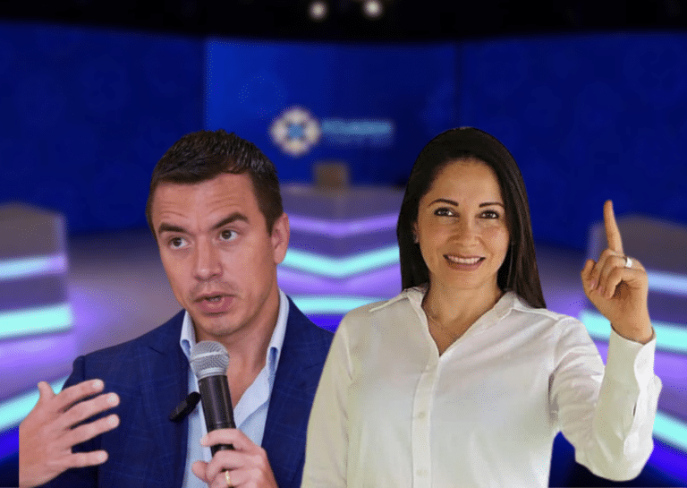 ¿Cómo posicionan las encuestas a Noboa y González antes del debate?