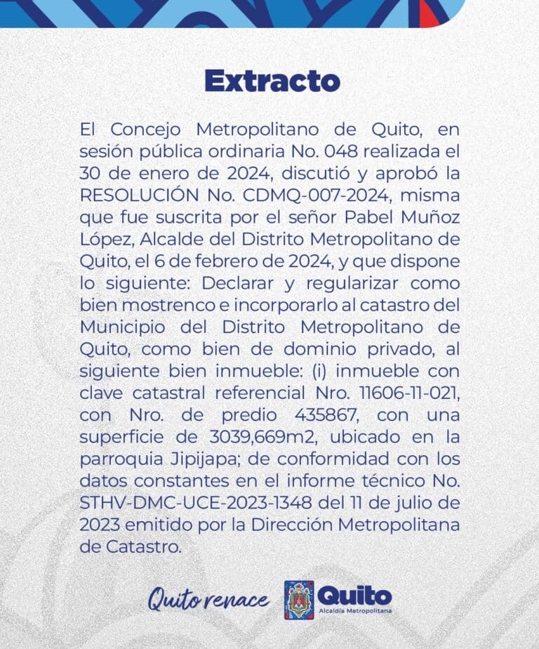 A la comunidad: