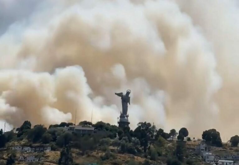 Policía captura al presunto responsable de incendio en el Panecillo