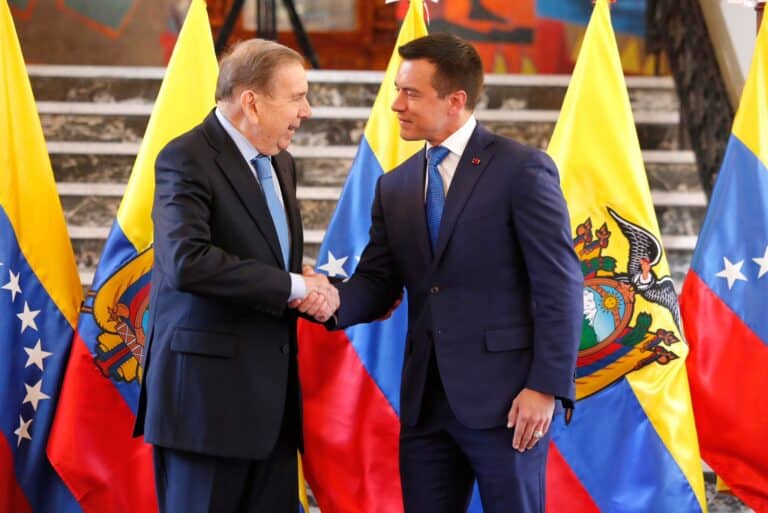 Noboa y González acuerdan medidas contra el régimen de Maduro
