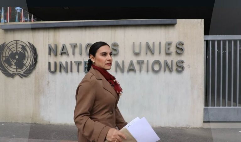 Vicepresidenta Abad presenta su caso ante la ONU